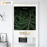 DIHIN HOME Pine Forest Printed Japanese Noren Doorway Curtain Tapestry,Cotton Linen,Door Way Curtain Door Hanging Tapestry,33.5''Wx59''L,1 Panel