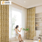 DIHIN HOME European Abstract Jacquard,Blackout Grommet Window Curtain for Living Room