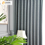 DIHIN HOME European Geometric Jacquard,Blackout Grommet Window Curtain for Living Room