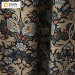 DIHIN HOME American Pastoral Abstract Jacquard,Grommet Window Curtain for Living Room,Customzied Curtains