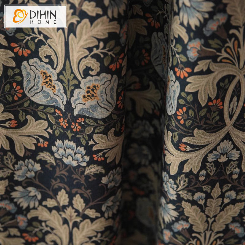 DIHIN HOME American Pastoral Abstract Jacquard,Grommet Window Curtain for Living Room,Customzied Curtains Roman Shades Curtains Window Blinds custom curtains blackout curtains curtains for living room sheer curtains curtain fabric linen curtains kitchen curtains velvet curtains pinch pleat curtains bay window curtains outdoor curtains pleated curtains floral curtains dining room curtains kitchen valances drapes for bedroom patio curtains nursery curtains grommet curtains