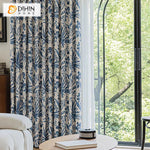 DIHIN HOME American Pastoral Blue Leaves Printed,Grommet Window Curtain for Living Room,Customzied Curtains Roman Shades Curtains Window Blinds custom curtains blackout curtains curtains for living room sheer curtains curtain fabric linen curtains kitchen curtains velvet curtains pinch pleat curtains bay window curtains outdoor curtains pleated curtains floral curtains dining room curtains kitchen valances drapes for bedroom patio curtains nursery curtains grommet curtains