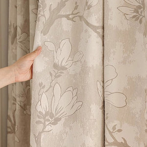 DIHIN HOME American Pastoral Flower Jacquard,Blackout Grommet Window Curtain for Living Room ,52x63-inch,1 Panel Roman Shades Curtains Window Blinds custom curtains blackout curtains curtains for living room sheer curtains curtain fabric linen curtains kitchen curtains velvet curtains pinch pleat curtains bay window curtains outdoor curtains pleated curtains floral curtains dining room curtains kitchen valances drapes for bedroom patio curtains nursery curtains grommet curtains