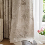 DIHIN HOME American Pastoral Flower Jacquard,Blackout Grommet Window Curtain for Living Room ,52x63-inch,1 Panel Roman Shades Curtains Window Blinds custom curtains blackout curtains curtains for living room sheer curtains curtain fabric linen curtains kitchen curtains velvet curtains pinch pleat curtains bay window curtains outdoor curtains pleated curtains floral curtains dining room curtains kitchen valances drapes for bedroom patio curtains nursery curtains grommet curtains