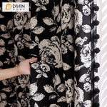 DIHIN HOME American Pastoral Ink White Flowers Printed,Blackout Grommet Window Curtain Customized Curtain Drapes for Living Room Roman Shades Curtains Window Blinds custom curtains blackout curtains curtains for living room sheer curtains curtain fabric linen curtains kitchen curtains velvet curtains pinch pleat curtains bay window curtains outdoor curtains pleated curtains floral curtains dining room curtains kitchen valances drapes for bedroom patio curtains nursery curtains grommet curtains
