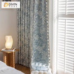 DIHIN HOME American Pastoral Leaves Jacquard,Blackout Grommet Window Curtain Customized Curtain Drapes for Living Room Roman Shades Curtains Window Blinds custom curtains blackout curtains curtains for living room sheer curtains curtain fabric linen curtains kitchen curtains velvet curtains pinch pleat curtains bay window curtains outdoor curtains pleated curtains floral curtains dining room curtains kitchen valances drapes for bedroom patio curtains nursery curtains grommet curtains