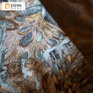 DIHIN HOME American Pastoral Leaves Printed,Grommet Window Curtain for Living Room,Customzied Curtains Roman Shades Curtains Window Blinds custom curtains blackout curtains curtains for living room sheer curtains curtain fabric linen curtains kitchen curtains velvet curtains pinch pleat curtains bay window curtains outdoor curtains pleated curtains floral curtains dining room curtains kitchen valances drapes for bedroom patio curtains nursery curtains grommet curtains