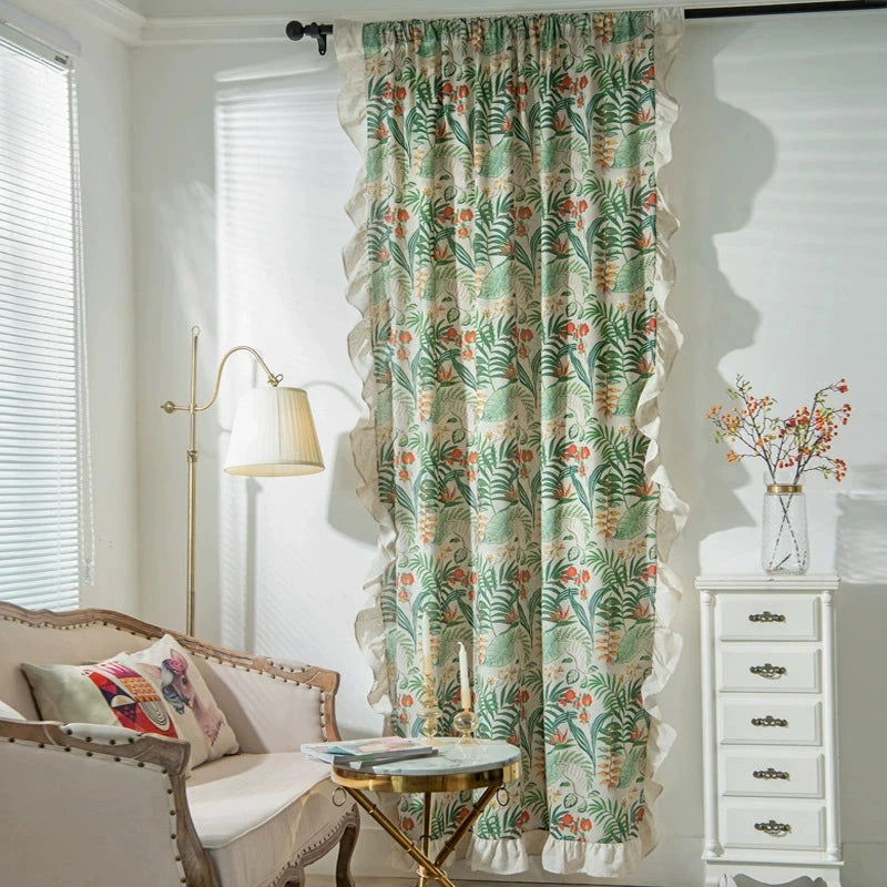 DIHIN HOME American Pastoral Plants Printed,Blackout Grommet Window Curtain for Living Room ,52x63-inch,1 Panel Roman Shades Curtains Window Blinds custom curtains blackout curtains curtains for living room sheer curtains curtain fabric linen curtains kitchen curtains velvet curtains pinch pleat curtains bay window curtains outdoor curtains pleated curtains floral curtains dining room curtains kitchen valances drapes for bedroom patio curtains nursery curtains grommet curtains