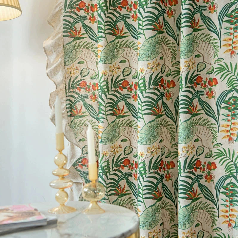 DIHIN HOME American Pastoral Plants Printed,Blackout Grommet Window Curtain for Living Room ,52x63-inch,1 Panel Roman Shades Curtains Window Blinds custom curtains blackout curtains curtains for living room sheer curtains curtain fabric linen curtains kitchen curtains velvet curtains pinch pleat curtains bay window curtains outdoor curtains pleated curtains floral curtains dining room curtains kitchen valances drapes for bedroom patio curtains nursery curtains grommet curtains