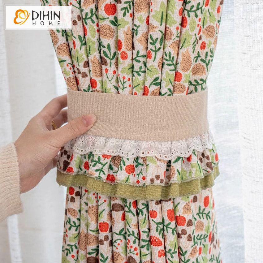 DIHIN HOME American Pastoral Printed,Blackout Grommet Window Curtain Customized Curtain Drapes for Living Room Roman Shades Curtains Window Blinds custom curtains blackout curtains curtains for living room sheer curtains curtain fabric linen curtains kitchen curtains velvet curtains pinch pleat curtains bay window curtains outdoor curtains pleated curtains floral curtains dining room curtains kitchen valances drapes for bedroom patio curtains nursery curtains grommet curtains