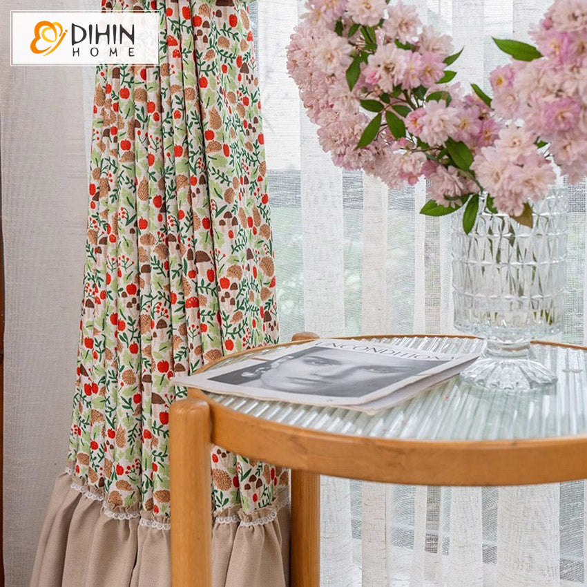 DIHIN HOME American Pastoral Printed,Blackout Grommet Window Curtain Customized Curtain Drapes for Living Room Roman Shades Curtains Window Blinds custom curtains blackout curtains curtains for living room sheer curtains curtain fabric linen curtains kitchen curtains velvet curtains pinch pleat curtains bay window curtains outdoor curtains pleated curtains floral curtains dining room curtains kitchen valances drapes for bedroom patio curtains nursery curtains grommet curtains