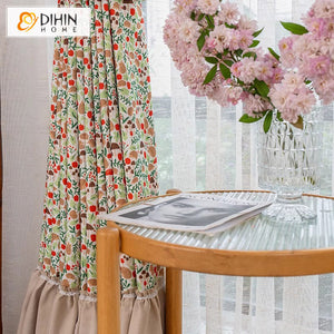 DIHIN HOME American Pastoral Printed,Blackout Grommet Window Curtain Customized Curtain Drapes for Living Room Roman Shades Curtains Window Blinds custom curtains blackout curtains curtains for living room sheer curtains curtain fabric linen curtains kitchen curtains velvet curtains pinch pleat curtains bay window curtains outdoor curtains pleated curtains floral curtains dining room curtains kitchen valances drapes for bedroom patio curtains nursery curtains grommet curtains