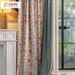 DIHIN HOME American Pastoral Pumpkin Printed,Blackout Grommet Window Curtain Customized Curtain Drapes for Living Room Roman Shades Curtains Window Blinds custom curtains blackout curtains curtains for living room sheer curtains curtain fabric linen curtains kitchen curtains velvet curtains pinch pleat curtains bay window curtains outdoor curtains pleated curtains floral curtains dining room curtains kitchen valances drapes for bedroom patio curtains nursery curtains grommet curtains