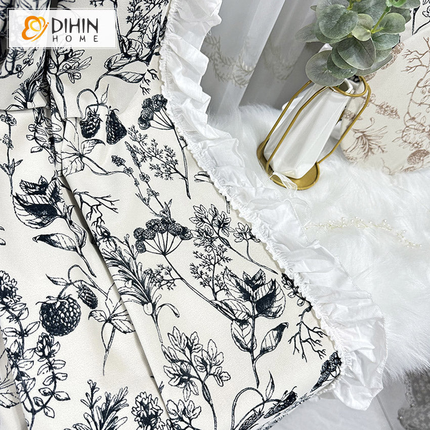 DIHIN HOME American Retro Luxury Printed,Grommet Window Curtain for Living Room,52x63-inch,1 Panel Roman Shades Curtains Window Blinds custom curtains blackout curtains curtains for living room sheer curtains curtain fabric linen curtains kitchen curtains velvet curtains pinch pleat curtains bay window curtains outdoor curtains pleated curtains floral curtains dining room curtains kitchen valances drapes for bedroom patio curtains nursery curtains grommet curtains