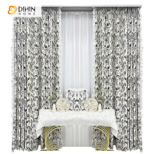 DIHIN HOME American Retro Luxury Printed,Grommet Window Curtain for Living Room,52x63-inch,1 Panel Roman Shades Curtains Window Blinds custom curtains blackout curtains curtains for living room sheer curtains curtain fabric linen curtains kitchen curtains velvet curtains pinch pleat curtains bay window curtains outdoor curtains pleated curtains floral curtains dining room curtains kitchen valances drapes for bedroom patio curtains nursery curtains grommet curtains
