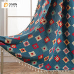 DIHIN HOME Bohemian Geometric Painting Printed,Blackout Grommet Window Curtain for Living Room ,52x63-inch,1 Panel Roman Shades Curtains Window Blinds custom curtains blackout curtains curtains for living room sheer curtains curtain fabric linen curtains kitchen curtains velvet curtains pinch pleat curtains bay window curtains outdoor curtains pleated curtains floral curtains dining room curtains kitchen valances drapes for bedroom patio curtains nursery curtains grommet curtains