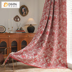 DIHIN HOME Bohemian Red Leaves Painting Printed,Blackout Grommet Window Curtain for Living Room ,52x63-inch,1 Panel Roman Shades Curtains Window Blinds custom curtains blackout curtains curtains for living room sheer curtains curtain fabric linen curtains kitchen curtains velvet curtains pinch pleat curtains bay window curtains outdoor curtains pleated curtains floral curtains dining room curtains kitchen valances drapes for bedroom patio curtains nursery curtains grommet curtains