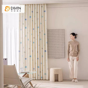 DIHIN HOME Cartoon Abstract Blue Clouds Printed,Blackout Grommet Window Curtain for Living Room ,52x63-inch,1 Panel Roman Shades Curtains Window Blinds custom curtains blackout curtains curtains for living room sheer curtains curtain fabric linen curtains kitchen curtains velvet curtains pinch pleat curtains bay window curtains outdoor curtains pleated curtains floral curtains dining room curtains kitchen valances drapes for bedroom patio curtains nursery curtains grommet curtains