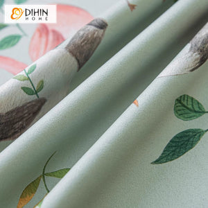 DIHIN HOME Cartoon Animals Printed,Grommet Window Curtain for Living Room,Customzied Curtains Roman Shades Curtains Window Blinds custom curtains blackout curtains curtains for living room sheer curtains curtain fabric linen curtains kitchen curtains velvet curtains pinch pleat curtains bay window curtains outdoor curtains pleated curtains floral curtains dining room curtains kitchen valances drapes for bedroom patio curtains nursery curtains grommet curtains