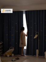 DIHIN HOME Cartoon Astronaut Embroidered,Blackout Grommet Window Curtain for Living Room ,52x63-inch,1 Panel Roman Shades Curtains Window Blinds custom curtains blackout curtains curtains for living room sheer curtains curtain fabric linen curtains kitchen curtains velvet curtains pinch pleat curtains bay window curtains outdoor curtains pleated curtains floral curtains dining room curtains kitchen valances drapes for bedroom patio curtains nursery curtains grommet curtains