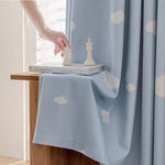 DIHIN HOME Cartoon Blue Clouds Printed,Blackout Grommet Window Curtain for Living Room ,52x63-inch,1 Panel Roman Shades Curtains Window Blinds custom curtains blackout curtains curtains for living room sheer curtains curtain fabric linen curtains kitchen curtains velvet curtains pinch pleat curtains bay window curtains outdoor curtains pleated curtains floral curtains dining room curtains kitchen valances drapes for bedroom patio curtains nursery curtains grommet curtains