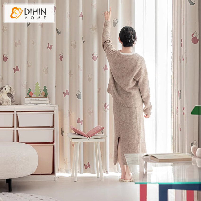 DIHIN HOME Cartoon Butterfly Printed,Blackout Grommet Window Curtain for Living Room Roman Shades Curtains Window Blinds custom curtains blackout curtains curtains for living room sheer curtains curtain fabric linen curtains kitchen curtains velvet curtains pinch pleat curtains bay window curtains outdoor curtains pleated curtains floral curtains dining room curtains kitchen valances drapes for bedroom patio curtains nursery curtains grommet curtains