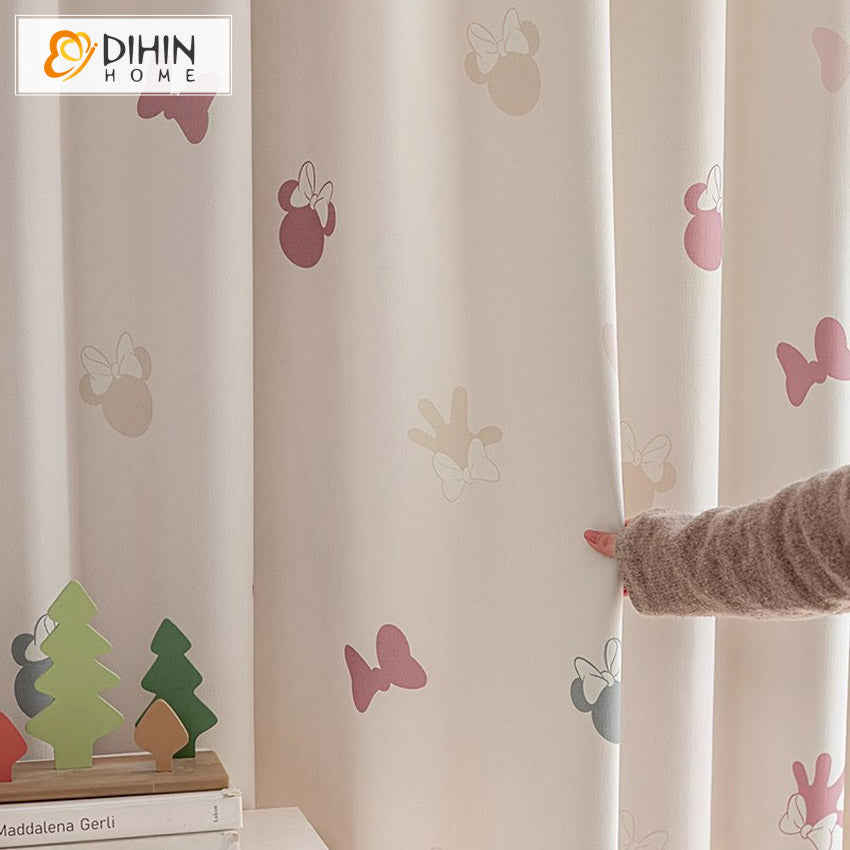 DIHIN HOME Cartoon Butterfly Printed,Blackout Grommet Window Curtain for Living Room Roman Shades Curtains Window Blinds custom curtains blackout curtains curtains for living room sheer curtains curtain fabric linen curtains kitchen curtains velvet curtains pinch pleat curtains bay window curtains outdoor curtains pleated curtains floral curtains dining room curtains kitchen valances drapes for bedroom patio curtains nursery curtains grommet curtains