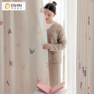 DIHIN HOME Cartoon Butterfly Printed,Blackout Grommet Window Curtain for Living Room Roman Shades Curtains Window Blinds custom curtains blackout curtains curtains for living room sheer curtains curtain fabric linen curtains kitchen curtains velvet curtains pinch pleat curtains bay window curtains outdoor curtains pleated curtains floral curtains dining room curtains kitchen valances drapes for bedroom patio curtains nursery curtains grommet curtains