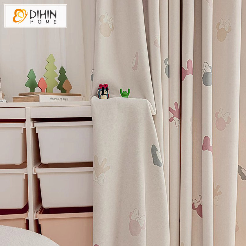 DIHIN HOME Cartoon Butterfly Printed,Blackout Grommet Window Curtain for Living Room Roman Shades Curtains Window Blinds custom curtains blackout curtains curtains for living room sheer curtains curtain fabric linen curtains kitchen curtains velvet curtains pinch pleat curtains bay window curtains outdoor curtains pleated curtains floral curtains dining room curtains kitchen valances drapes for bedroom patio curtains nursery curtains grommet curtains