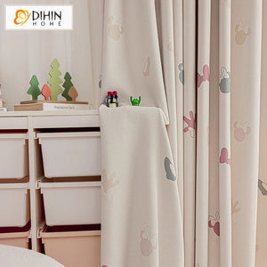 DIHIN HOME Cartoon Butterfly Printed,Blackout Grommet Window Curtain for Living Room Roman Shades Curtains Window Blinds custom curtains blackout curtains curtains for living room sheer curtains curtain fabric linen curtains kitchen curtains velvet curtains pinch pleat curtains bay window curtains outdoor curtains pleated curtains floral curtains dining room curtains kitchen valances drapes for bedroom patio curtains nursery curtains grommet curtains