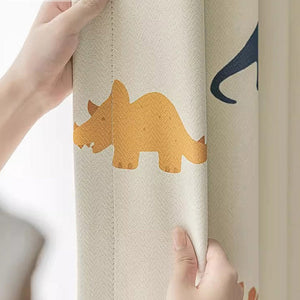 DIHIN HOME Cartoon Cartoon Dinosaur Printed,Blackout Grommet Window Curtain for Living Room ,52x63-inch,1 Panel Roman Shades Curtains Window Blinds custom curtains blackout curtains curtains for living room sheer curtains curtain fabric linen curtains kitchen curtains velvet curtains pinch pleat curtains bay window curtains outdoor curtains pleated curtains floral curtains dining room curtains kitchen valances drapes for bedroom patio curtains nursery curtains grommet curtains