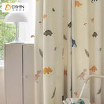 DIHIN HOME Cartoon Cartoon Dinosaur Printed,Blackout Grommet Window Curtain for Living Room ,52x63-inch,1 Panel Roman Shades Curtains Window Blinds custom curtains blackout curtains curtains for living room sheer curtains curtain fabric linen curtains kitchen curtains velvet curtains pinch pleat curtains bay window curtains outdoor curtains pleated curtains floral curtains dining room curtains kitchen valances drapes for bedroom patio curtains nursery curtains grommet curtains