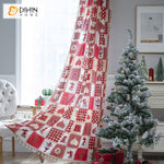 DIHIN HOME Cartoon Christmas Day Printed Curtains,Half Blackout Grommet Window Curtain for Living Room ,52x63-inch,1 Panel Roman Shades Window Curtains Curtains Window Blinds Curtains Drapes linen drapery curtains and drapes windows drapes custom curtains blackout curtains curtains for living room window shades sheer curtains curtain fabric window treatments custom drapery