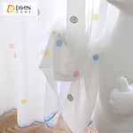 DIHIN HOME Cartoon Colored Dots,Blackout Grommet Window Sheer Curtain for Living Room,52x63-inch,1 Panel Roman Shades Curtains Window Blinds custom curtains blackout curtains curtains for living room sheer curtains curtain fabric linen curtains kitchen curtains velvet curtains pinch pleat curtains bay window curtains outdoor curtains pleated curtains floral curtains dining room curtains kitchen valances drapes for bedroom patio curtains nursery curtains grommet curtains