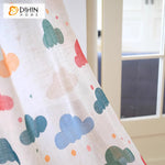 DIHIN HOME Cartoon Colorful Clouds,Blackout Grommet Window Sheer Curtain for Living Room,52x63-inch,1 Panel Roman Shades Curtains Window Blinds custom curtains blackout curtains curtains for living room sheer curtains curtain fabric linen curtains kitchen curtains velvet curtains pinch pleat curtains bay window curtains outdoor curtains pleated curtains floral curtains dining room curtains kitchen valances drapes for bedroom patio curtains nursery curtains grommet curtains