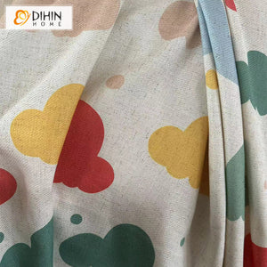 DIHIN HOME Cartoon Colorful Clouds Printed,Blackout Grommet Window Curtain for Living Room ,52x63-inch,1 Panel Roman Shades Curtains Window Blinds custom curtains blackout curtains curtains for living room sheer curtains curtain fabric linen curtains kitchen curtains velvet curtains pinch pleat curtains bay window curtains outdoor curtains pleated curtains floral curtains dining room curtains kitchen valances drapes for bedroom patio curtains nursery curtains grommet curtains