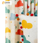 DIHIN HOME Cartoon Colorful Clouds Printed,Blackout Grommet Window Curtain With Pompoms Balls for Living Room ,52x63-inch,1 Panel Roman Shades Curtains Window Blinds custom curtains blackout curtains curtains for living room sheer curtains curtain fabric linen curtains kitchen curtains velvet curtains pinch pleat curtains bay window curtains outdoor curtains pleated curtains floral curtains dining room curtains kitchen valances drapes for bedroom patio curtains nursery curtains grommet curtains
