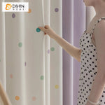 DIHIN HOME Cartoon Colorful Small Dot Printed,Blackout Grommet Window Curtain for Living Room ,52x63-inch,1 Panel Roman Shades Curtains Window Blinds custom curtains blackout curtains curtains for living room sheer curtains curtain fabric linen curtains kitchen curtains velvet curtains pinch pleat curtains bay window curtains outdoor curtains pleated curtains floral curtains dining room curtains kitchen valances drapes for bedroom patio curtains nursery curtains grommet curtains