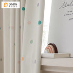 DIHIN HOME Cartoon Colorful Small Dot Printed,Blackout Grommet Window Curtain for Living Room ,52x63-inch,1 Panel Roman Shades Curtains Window Blinds custom curtains blackout curtains curtains for living room sheer curtains curtain fabric linen curtains kitchen curtains velvet curtains pinch pleat curtains bay window curtains outdoor curtains pleated curtains floral curtains dining room curtains kitchen valances drapes for bedroom patio curtains nursery curtains grommet curtains