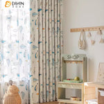 DIHIN HOME Cartoon Fish Printed,Blackout Grommet Window Curtain for Living Room,52x63-inch,1 Panel Roman Shades Curtains Window Blinds custom curtains blackout curtains curtains for living room sheer curtains curtain fabric linen curtains kitchen curtains velvet curtains pinch pleat curtains bay window curtains outdoor curtains pleated curtains floral curtains dining room curtains kitchen valances drapes for bedroom patio curtains nursery curtains grommet curtains