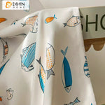 DIHIN HOME Cartoon Fish Printed,Blackout Grommet Window Curtain for Living Room,52x63-inch,1 Panel Roman Shades Curtains Window Blinds custom curtains blackout curtains curtains for living room sheer curtains curtain fabric linen curtains kitchen curtains velvet curtains pinch pleat curtains bay window curtains outdoor curtains pleated curtains floral curtains dining room curtains kitchen valances drapes for bedroom patio curtains nursery curtains grommet curtains