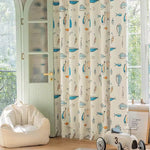 DIHIN HOME Cartoon Fish Printed,Blackout Grommet Window Curtain for Living Room,52x63-inch,1 Panel Roman Shades Curtains Window Blinds custom curtains blackout curtains curtains for living room sheer curtains curtain fabric linen curtains kitchen curtains velvet curtains pinch pleat curtains bay window curtains outdoor curtains pleated curtains floral curtains dining room curtains kitchen valances drapes for bedroom patio curtains nursery curtains grommet curtains
