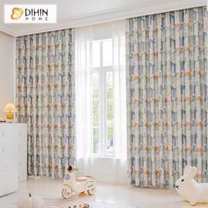 DIHIN HOME Cartoon Geometric Printed,Grommet Window Curtain for Living Room,Customzied Curtains Roman Shades Curtains Window Blinds custom curtains blackout curtains curtains for living room sheer curtains curtain fabric linen curtains kitchen curtains velvet curtains pinch pleat curtains bay window curtains outdoor curtains pleated curtains floral curtains dining room curtains kitchen valances drapes for bedroom patio curtains nursery curtains grommet curtains