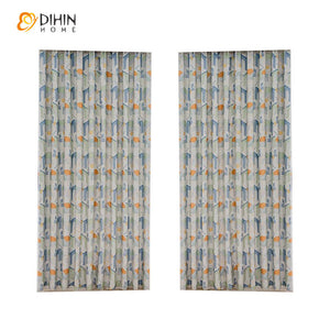 DIHIN HOME Cartoon Geometric Printed,Grommet Window Curtain for Living Room,Customzied Curtains Roman Shades Curtains Window Blinds custom curtains blackout curtains curtains for living room sheer curtains curtain fabric linen curtains kitchen curtains velvet curtains pinch pleat curtains bay window curtains outdoor curtains pleated curtains floral curtains dining room curtains kitchen valances drapes for bedroom patio curtains nursery curtains grommet curtains