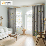 DIHIN HOME Cartoon Grey Geometric Embroidered,Blackout Grommet Window Curtain for Living Room,52x63-inch,1 Panel Roman Shades Curtains Window Blinds custom curtains blackout curtains curtains for living room sheer curtains curtain fabric linen curtains kitchen curtains velvet curtains pinch pleat curtains bay window curtains outdoor curtains pleated curtains floral curtains dining room curtains kitchen valances drapes for bedroom patio curtains nursery curtains grommet curtains