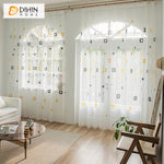 DIHIN HOME Cartoon Grey Geometric Embroidered,Blackout Grommet Window Curtain for Living Room,52x63-inch,1 Panel Roman Shades Curtains Window Blinds custom curtains blackout curtains curtains for living room sheer curtains curtain fabric linen curtains kitchen curtains velvet curtains pinch pleat curtains bay window curtains outdoor curtains pleated curtains floral curtains dining room curtains kitchen valances drapes for bedroom patio curtains nursery curtains grommet curtains