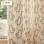 DIHIN HOME Cartoon Little Duck Printed,Blackout Grommet Window Curtain Customized Curtain Drapes for Living Room Roman Shades Curtains Window Blinds custom curtains blackout curtains curtains for living room sheer curtains curtain fabric linen curtains kitchen curtains velvet curtains pinch pleat curtains bay window curtains outdoor curtains pleated curtains floral curtains dining room curtains kitchen valances drapes for bedroom patio curtains nursery curtains grommet curtains