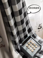 DIHIN HOME Cartoon Panda Embroidered,Blackout Grommet Window Curtain for Living Room,52x63-inch,1 Panel Roman Shades Curtains Window Blinds custom curtains blackout curtains curtains for living room sheer curtains curtain fabric linen curtains kitchen curtains velvet curtains pinch pleat curtains bay window curtains outdoor curtains pleated curtains floral curtains dining room curtains kitchen valances drapes for bedroom patio curtains nursery curtains grommet curtains