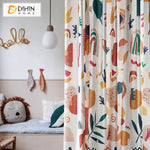 DIHIN HOME Cartoon Printed,Blackout Grommet Window Curtain Customized Curtain Drapes for Living Room Roman Shades Curtains Window Blinds custom curtains blackout curtains curtains for living room sheer curtains curtain fabric linen curtains kitchen curtains velvet curtains pinch pleat curtains bay window curtains outdoor curtains pleated curtains floral curtains dining room curtains kitchen valances drapes for bedroom patio curtains nursery curtains grommet curtains
