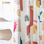 DIHIN HOME Cartoon Printed,Blackout Grommet Window Curtain Customized Curtain Drapes for Living Room Roman Shades Curtains Window Blinds custom curtains blackout curtains curtains for living room sheer curtains curtain fabric linen curtains kitchen curtains velvet curtains pinch pleat curtains bay window curtains outdoor curtains pleated curtains floral curtains dining room curtains kitchen valances drapes for bedroom patio curtains nursery curtains grommet curtains